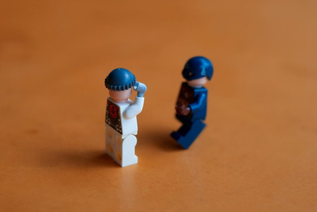 Image of two Lego people