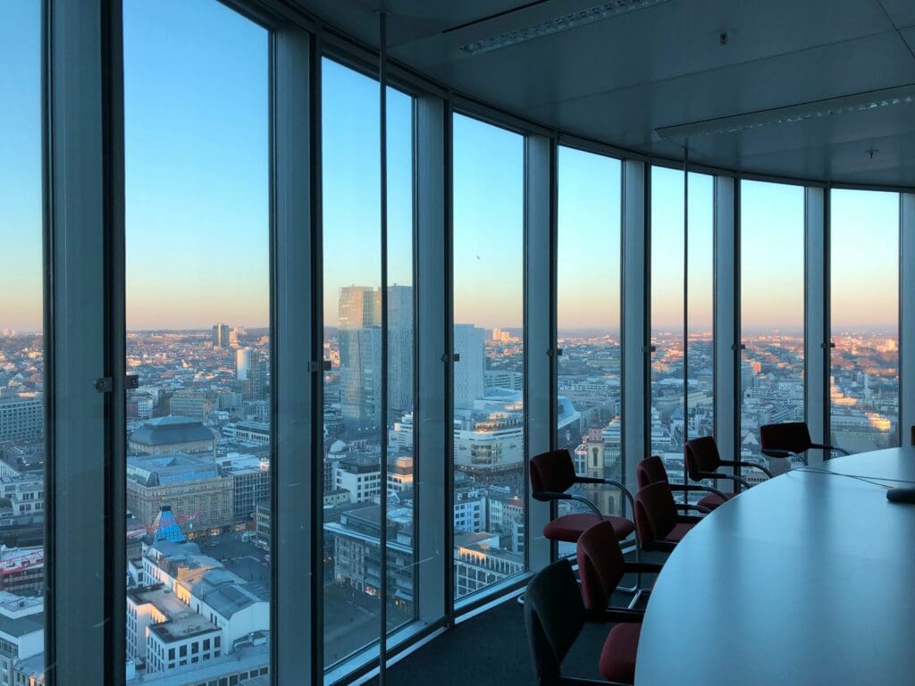 View from a high rise office